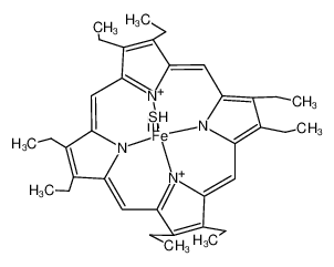 thiocarbonyl(2,3,7,8,12,13,17,18-octaethylporphinato)iron(II)_69306-31-6