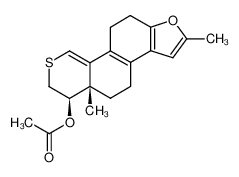 Acetic acid (4R,5S)-5,16-dimethyl-4,5,6,7,11,12-hexahydro-3H-17-oxa-2-thia-cyclopenta[a]phenanthren-4-yl ester_69308-66-3