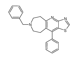 7-benzyl-10-phenyl-6,7,8,9-tetrahydro-5H-thiazolo[5',4':5,6]pyrido[2,3-d]azepine_69315-29-3