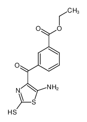 3-(5-amino-2-thioxo-2,3-dihydro-thiazole-4-carbonyl)-benzoic acid ethyl ester_69316-64-9