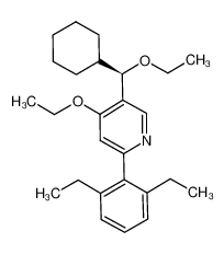 5-[(R)-cyclohexyl-ethoxy-methyl]-2-(2,6-diethyl-phenyl)-4-ethoxy-pyridine_693275-41-1