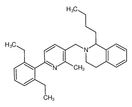 1-butyl-2-{[6-(2,6-diethyl-phenyl)-2-methyl-pyridin-3-yl]-methyl}-1,2,3,4-tetrahydro-isoquinoline_693279-15-1
