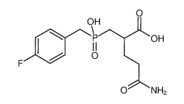 4-carbamoyl-2-[(4-fluoro-benzyl)-hydroxy-phosphinoylmethyl]-butyric acid_693288-59-4
