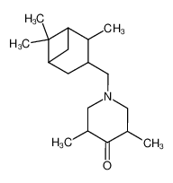 3,5-Dimethyl-1-(2,6,6-trimethyl-bicyclo[3.1.1]hept-3-ylmethyl)-piperidin-4-one_69334-60-7