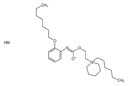 2-(1-hexylpiperidin-1-ium-1-yl)ethyl N-(2-heptoxyphenyl)carbamate,bromide_69336-57-8