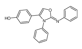 4-(3-phenyl-2-phenylimino-1,3-oxazol-4-yl)phenol_69339-33-9