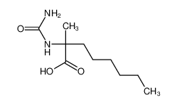 2-(carbamoylamino)-2-methyloctanoic acid_6935-77-9