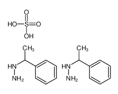 1-phenylethylhydrazine,sulfuric acid_69352-57-4