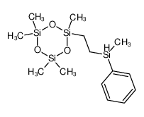 2,2,4,4,6-Pentamethyl-6-[2-(methyl-phenyl-silanyl)-ethyl]-[1,3,5,2,4,6]trioxatrisilinane_69373-80-4