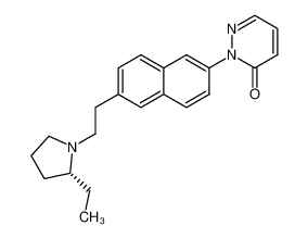 (R)-2-(6-(2-(2-ethylpyrrolidin-1-yl)ethyl)naphthalen-2-yl)pyridazin-3(2H)-one_693774-44-6