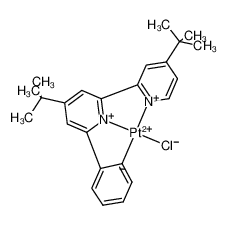 [Pt(II)(4,4′-di(tert-butyl)-6-phenyl-2,2′-bipyridine(1-))Cl]_693782-72-8