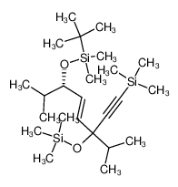 (6S)-6-O-tert-butyldimethylsilyl-3-isopropyl-3-O-trimethylsilyl-7-methyl-1-trimethylsilyl-(4E)-octen-1-yne-3,6-diol_693782-96-6