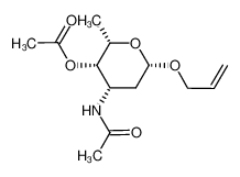 allyl 3-acetamido-4-O-acetyl-2,3,6-trideoxy-β-L-lyxo-hexopyranoside_693784-89-3