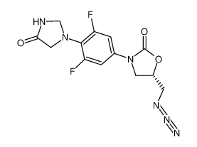 (S)-5-Azidomethyl-3-[3,5-difluoro-4-(4-oxo-imidazolidin-1-yl)-phenyl]-oxazolidin-2-one_693787-23-4