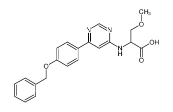 N-(6-(4-(benzyloxy)phenyl)pyrimidin-4-yl)-O-methylserine_693791-31-0
