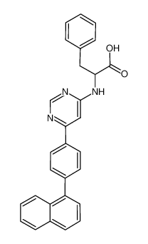 (6-(4-(naphthalen-1-yl)phenyl)pyrimidin-4-yl)phenylalanine_693792-22-2