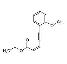 2-Penten-4-ynoic acid, 5-(2-methoxyphenyl)-, ethyl ester, (2Z)-_693794-30-8