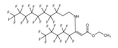 (Z)-4,4,5,5,6,6,7,7,8,8,8-Undecafluoro-3-(3,3,4,4,5,5,6,6,7,7,8,8,9,9,10,10,10-heptadecafluoro-decylamino)-oct-2-enoic acid ethyl ester_693825-86-4