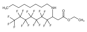 4,4,5,5,6,6,7,7,8,8,9,9,10,10,10-Pentadecafluoro-3-octylamino-decanoic acid ethyl ester_693826-02-7