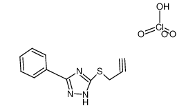3-phenyl-5-prop-2-ynylsulfanyl-1H-[1,2,4]triazole, perchlorate_69386-54-5
