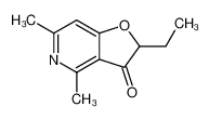 2-ethyl-4,6-dimethyl-furo[3,2-c]pyridin-3-ol_69388-70-1