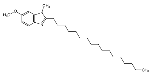 2-heptadecyl-6-methoxy-1-methyl-1H-benzoimidazole_69397-97-3