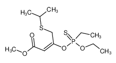 methyl 3-((ethoxy(ethyl)phosphorothioyl)oxy)-4-(isopropylthio)but-2-enoate_69399-21-9
