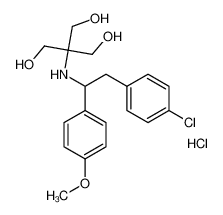 2-[[2-(4-chlorophenyl)-1-(4-methoxyphenyl)ethyl]amino]-2-(hydroxymethyl)propane-1,3-diol,hydrochloride_6940-42-7