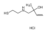 2-methyl-1-(2-sulfanylethylamino)but-3-en-2-ol,hydrochloride_6941-05-5