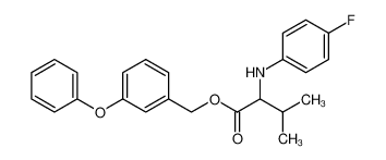 2-(4-Fluoro-phenylamino)-3-methyl-butyric acid 3-phenoxy-benzyl ester_69410-26-0