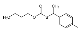 n-butyl-S[p-iodo sec phenethyl] thiolcarbonate_69423-97-8