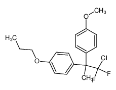 1-(1-chloro-1,1-difluoro-2-(4-methoxyphenyl)propan-2-yl)-4-propoxybenzene_69424-41-5