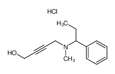4-[Methyl-(1-phenyl-propyl)-amino]-but-2-yn-1-ol; hydrochloride_69433-94-9