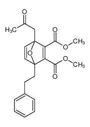 dimethyl 1-(2-oxopropyl)-4-phenethyl-7-oxabicyclo[2.2.1]hepta-2,5-diene-2,3-dicarboxylate_69443-87-4