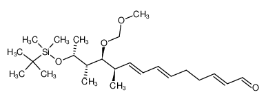 (2E,6E,8E,10R,11S,12S,13R)-13-(tert-butyldimethylsiloxy)-11-(methoxymethoxy)-10,12-dimethyl-2,6,8-tetradecatrienal_694440-24-9