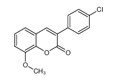 3-(4-chlorophenyl)-8-methoxy-2H-chromen-2-one_694455-89-5
