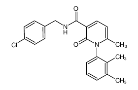 N-(4-chlorobenzyl)-1-(2,3-dimethylphenyl)-6-methyl-2-oxo-1,2-dihydropyridine-3-carboxamide_694475-47-3
