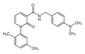 N-[4-(dimethylamino)benzyl]-1-(2,5-dimethylphenyl)-2-oxo-1,2-dihydropyridine-3-carboxamide_694479-34-0