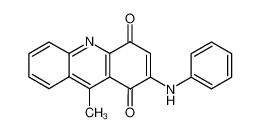2-anilino-9-methyl-acridine-1,4-dione_69448-57-3