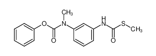 Methyl-(3-methylsulfanylcarbonylamino-phenyl)-carbamic acid phenyl ester_69449-63-4