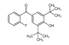 (3,5-di-tert-butyl-4-hydroxyphenyl)(2-fluorophenyl)methanone_69451-07-6