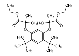 2-[2,4-Di-tert-butyl-5-(1-ethoxycarbonyl-1-methyl-ethoxy)-phenoxy]-2-methyl-propionic acid ethyl ester_694520-95-1