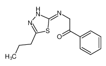 1-phenyl-2-[(5-propyl-1,3,4-thiadiazol-2-yl)amino]ethanone_69463-61-2