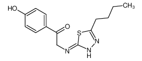 2-[(5-butyl-1,3,4-thiadiazol-2-yl)amino]-1-(4-hydroxyphenyl)ethanone_69463-70-3
