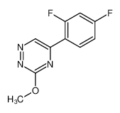 5-(2,4-difluorophenyl)-3-methoxy-1,2,4-triazine_69466-92-8