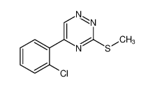 1,2,4-Triazine, 5-(2-chlorophenyl)-3-(methylthio)-_69467-27-2
