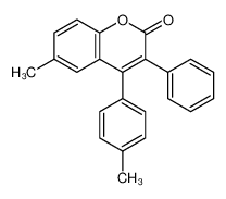 6-methyl-4-(4-methylphenyl)-3-phenylchromen-2-one_6947-86-0