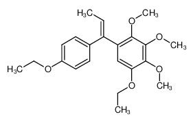 1-Ethoxy-5-[(E)-1-(4-ethoxy-phenyl)-propenyl]-2,3,4-trimethoxy-benzene_69471-35-8
