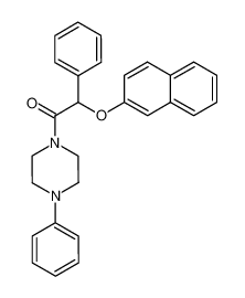 1-(naphthalen-2-yloxy-phenyl-acetyl)-4-phenyl-piperazine_69478-81-5