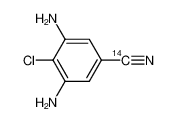 4-Chlor-3,5-diaminobenzonitril-α-14C_69490-32-0